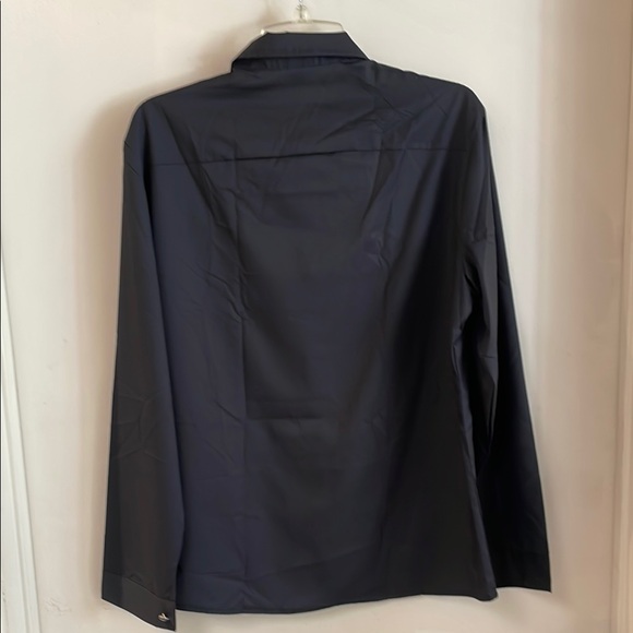 Black Button-Up Shirt with Eyeballs Buttons - Picture 3 of 5